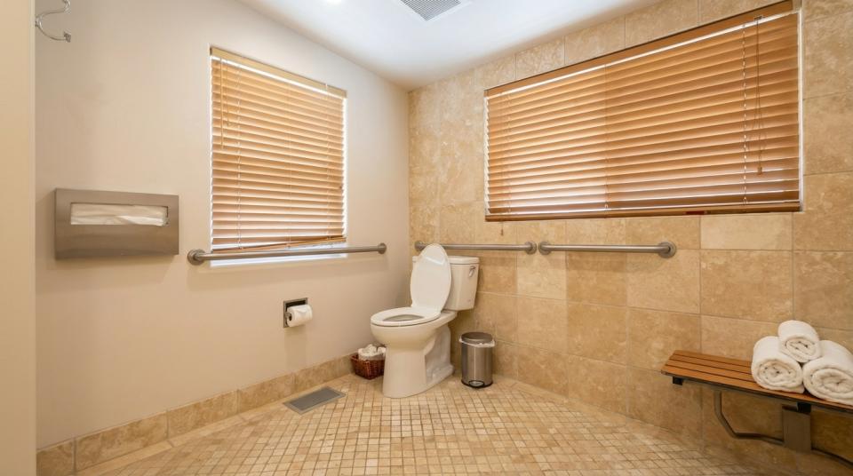 accessible bathroom walk-in shower
