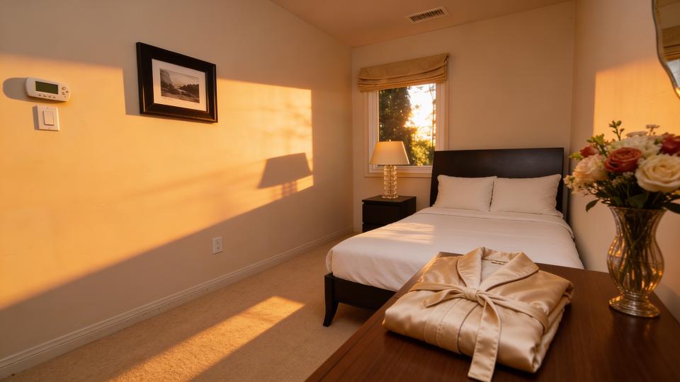 peaceful room with natural light