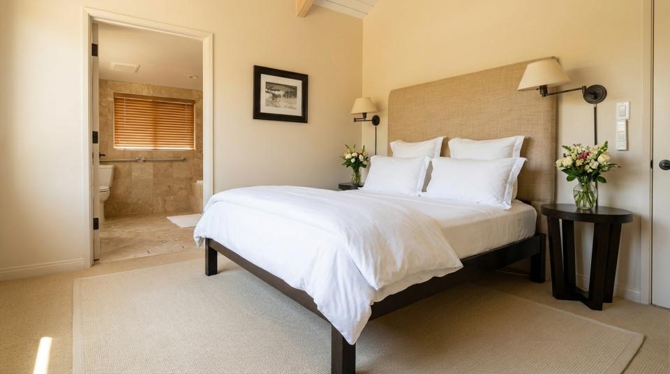 spacious accessible room layout